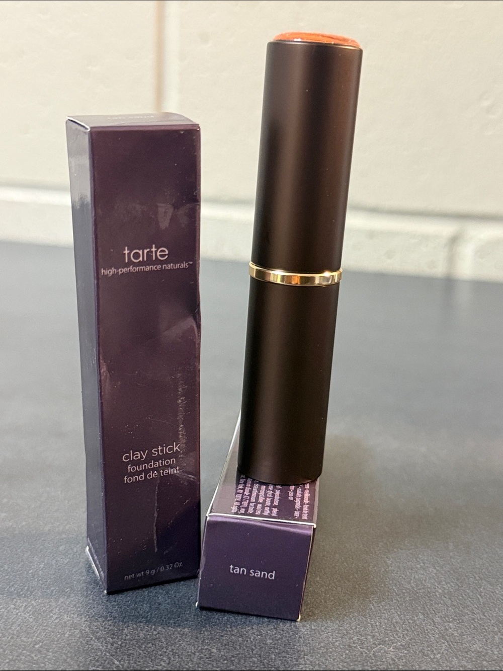 tarte Clay Stick Foundation - Purple Packaging, Tan Shade
